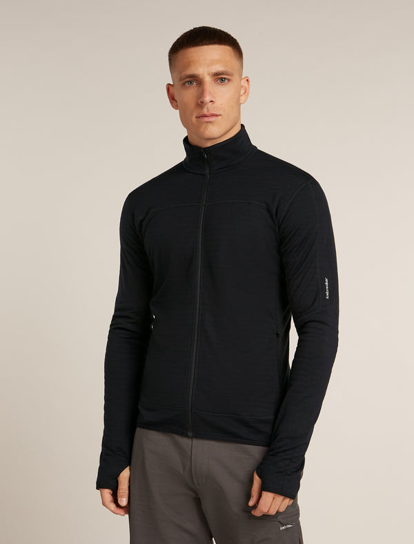 Haut à glissière 300 Realfleece™ Descender en mélange de mérinos pour hommes
