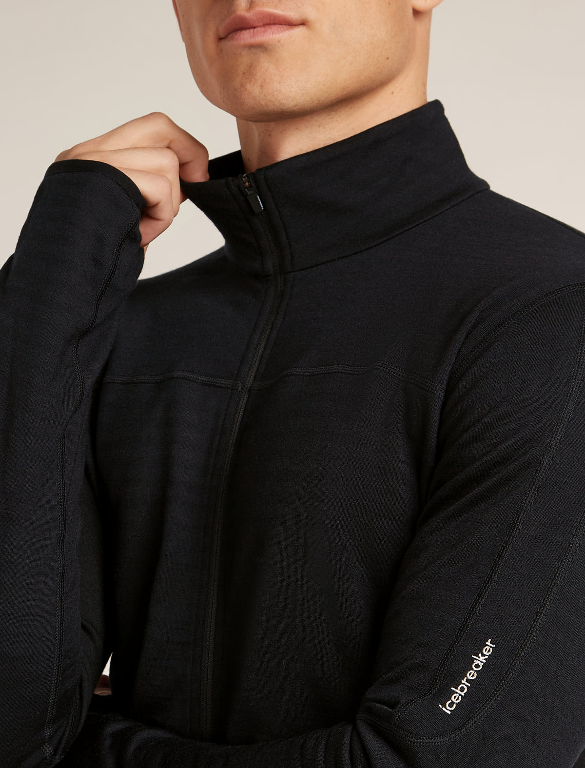 Haut à glissière 300 Realfleece™ Descender en mélange de mérinos pour hommes  - 5