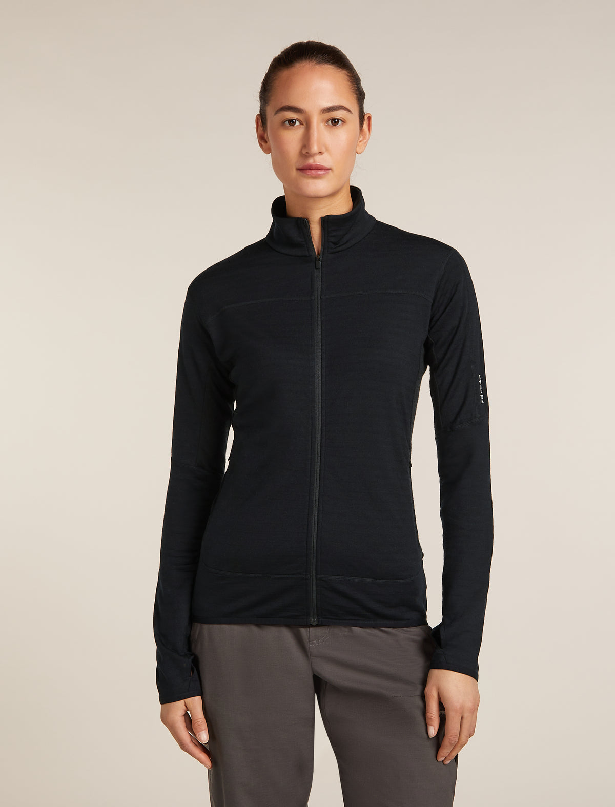 Haut à glissière 300 Realfleece™ Descender en mélange de mérinos pour femmes  - 1