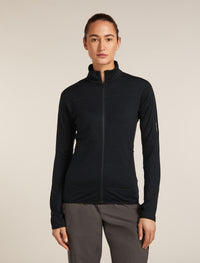 Haut à glissière 300 Realfleece™ Descender en mélange de mérinos pour femmes