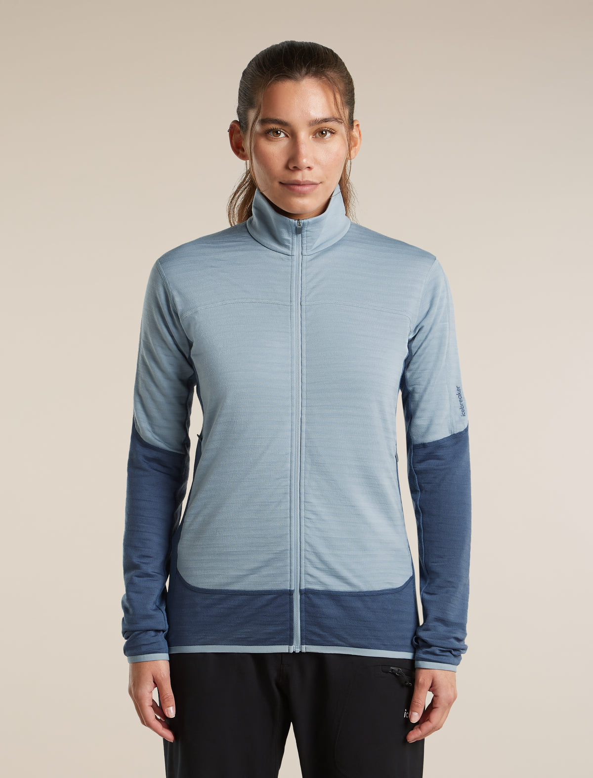 Haut à glissière 300 Realfleece™ Descender en mélange de mérinos pour femmes  - 1