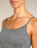 Women's Merino 150 Siren Bra Cami Gritstone Heather - 6