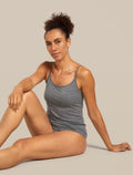 Women's Merino 150 Siren Bra Cami Gritstone Heather - 5