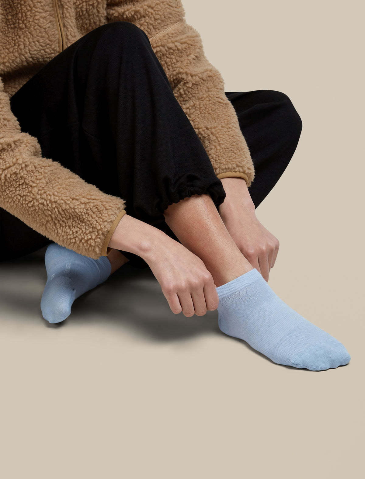 Women's Merino Lifestyle Fine Gauge No Show Socks Zinc Blue - 5