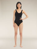 Women's Queens Tank Bodysuit Black - 3