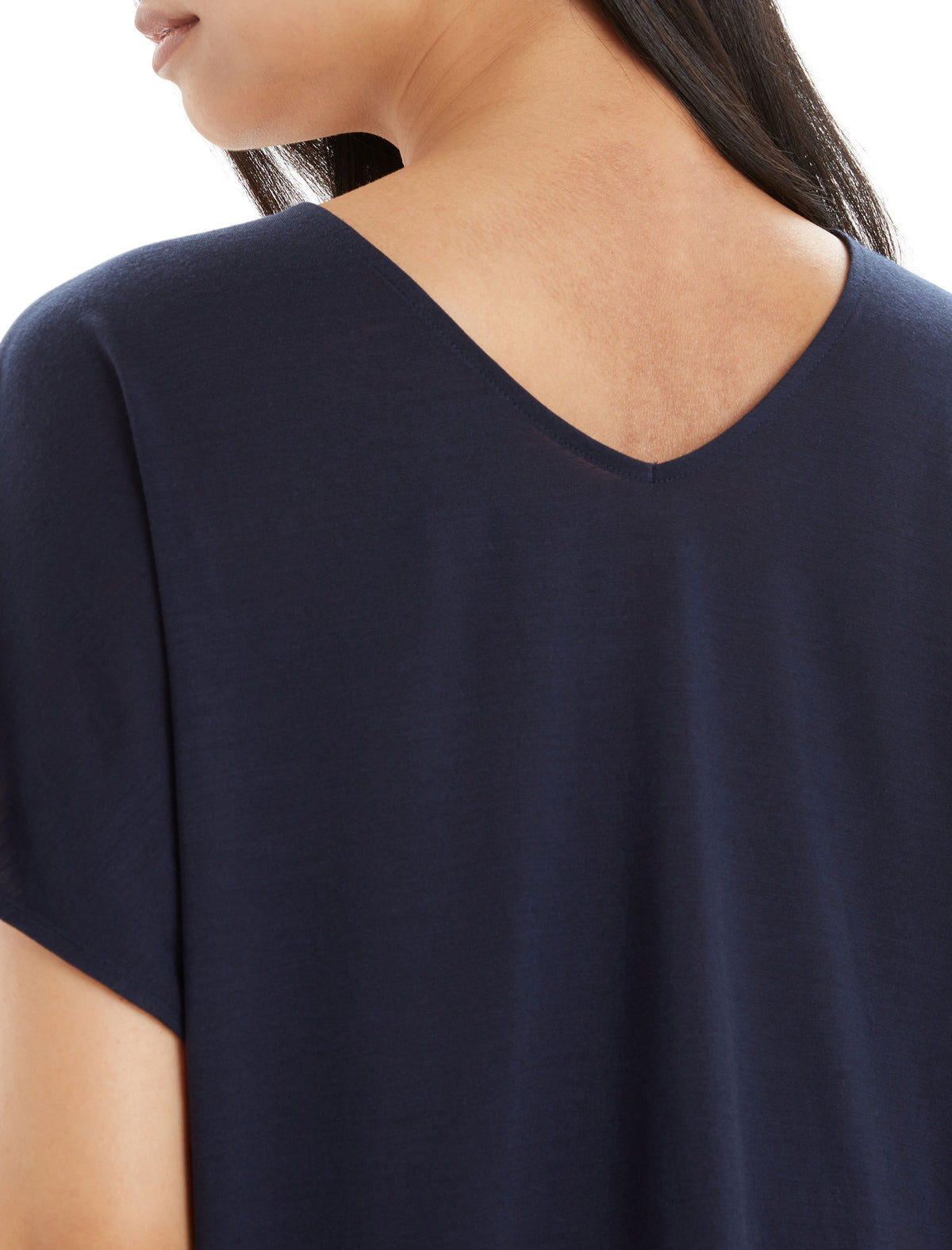 Women's Merino Blend Drayden Reversible Top Midnight Navy - 10
