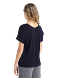 Women's Merino Blend Drayden Reversible Top Midnight Navy - 2