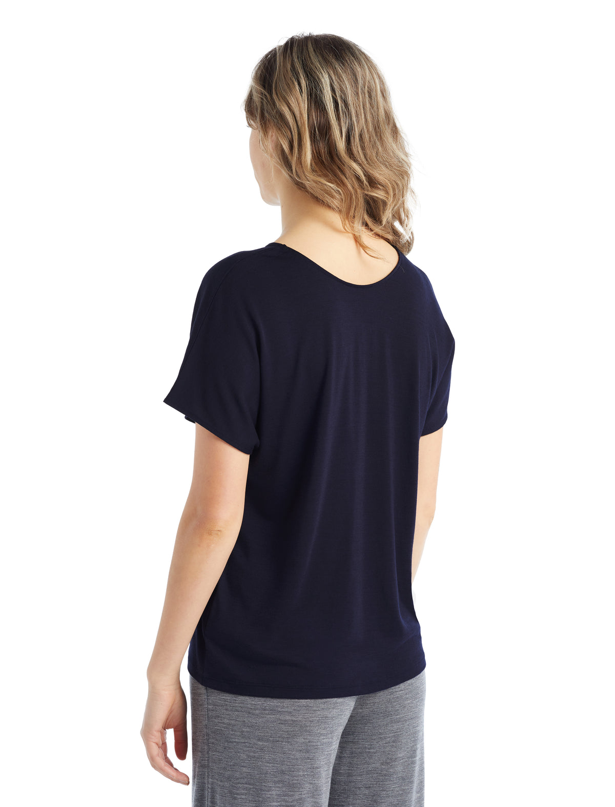 Women's Merino Blend Drayden Reversible Top Midnight Navy - 2