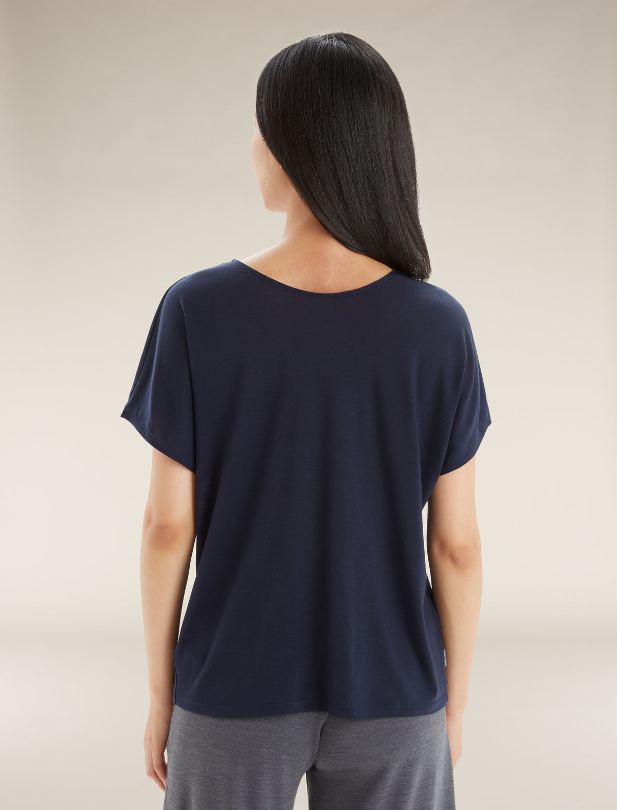 Women's Merino Blend Drayden Reversible Top Midnight Navy - 7
