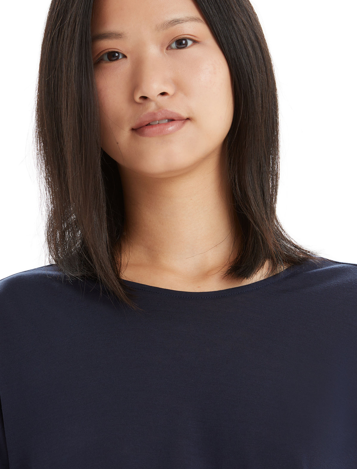Women's Merino Blend Drayden Reversible Top Midnight Navy - 9