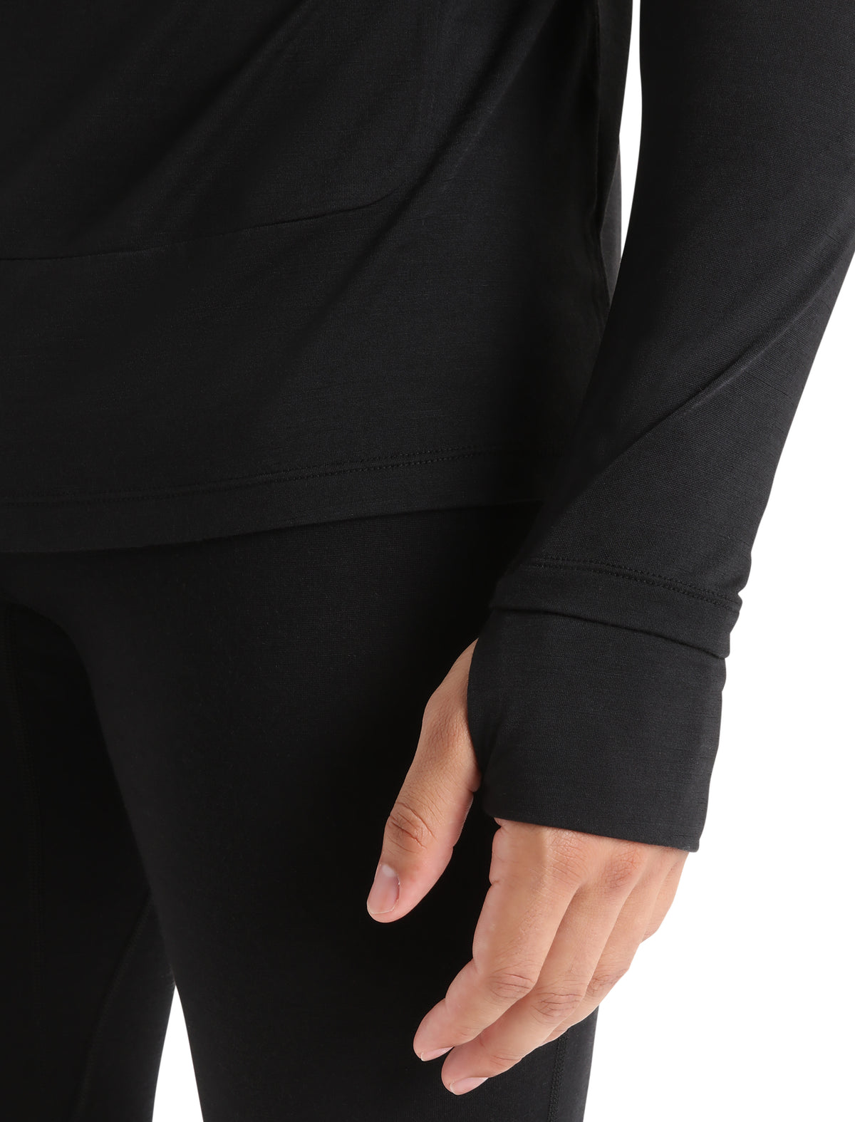 Men's 125 Cool-Lite™ Merino Blend Sphere Long Sleeve Hoodie Black - 6