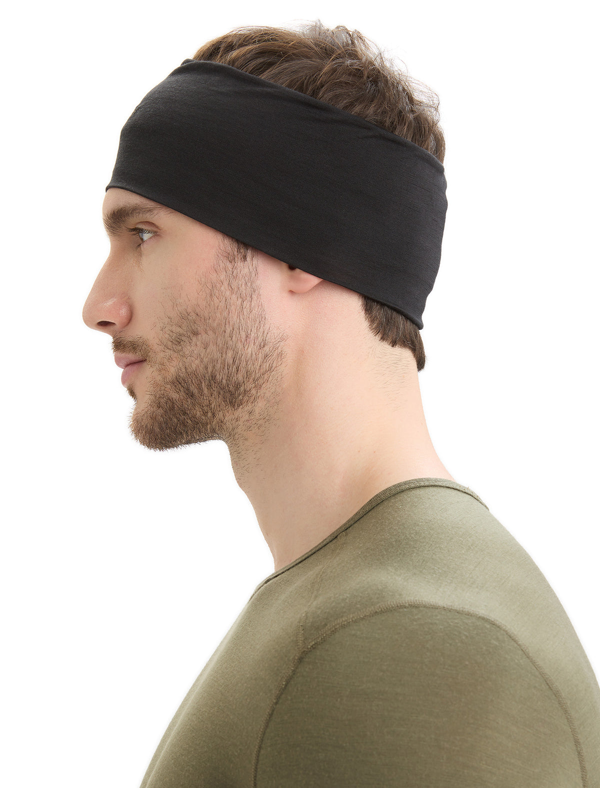 Unisex Cool-Lite™ Merino Blend Flexi Headband Black - 3