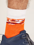 Men's Merino Hike+ Medium Crew Socks Sedimentary Blaze/Port - 1