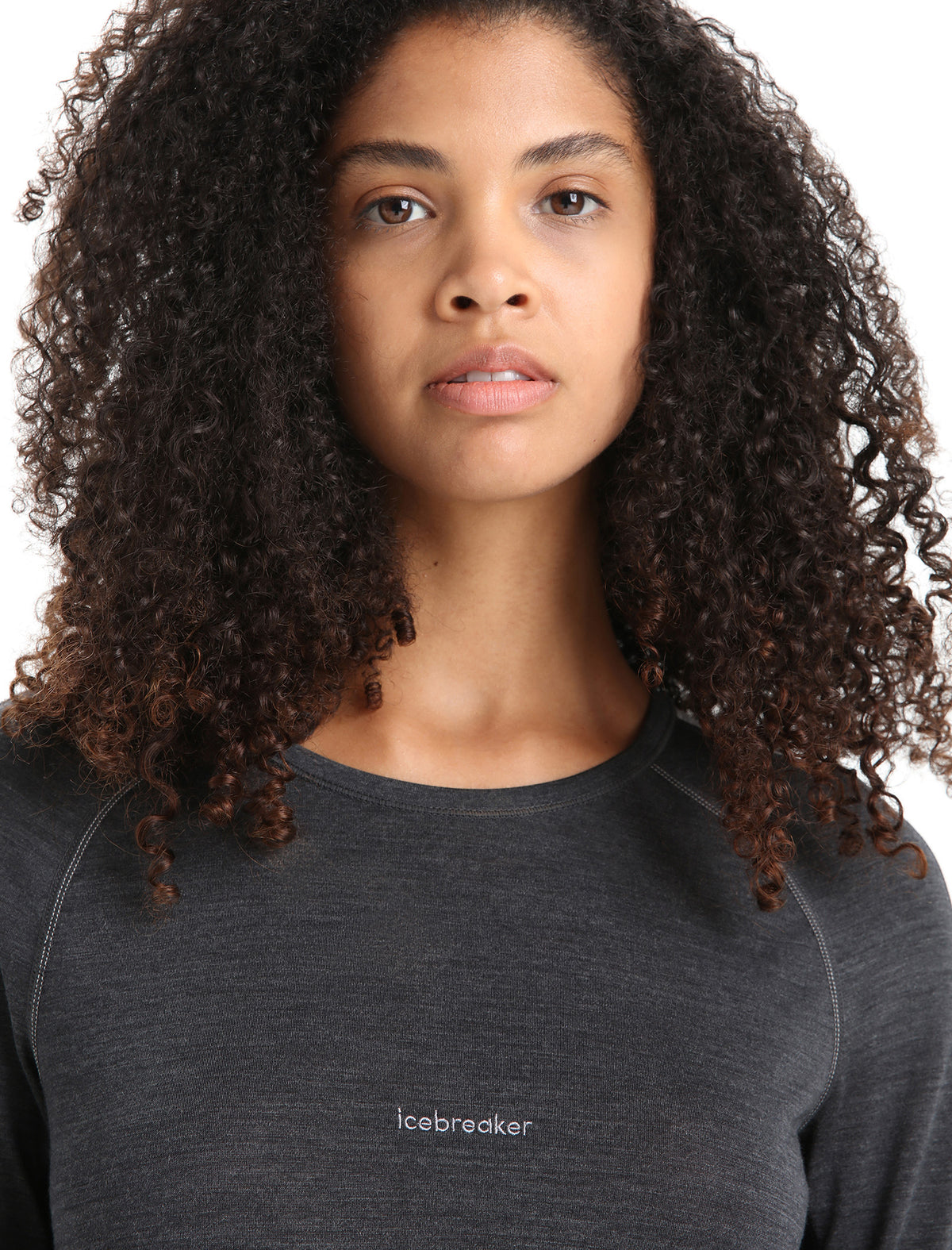 Women's 125 ZoneKnit™ Long Sleeve Crewe Thermal Top Jet Heather/Black - 4