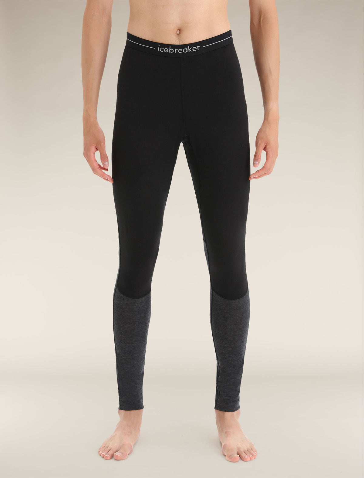 Men's Merino Blend 125 ZoneKnit™ Thermal Leggings Black/Jet Heather - 7