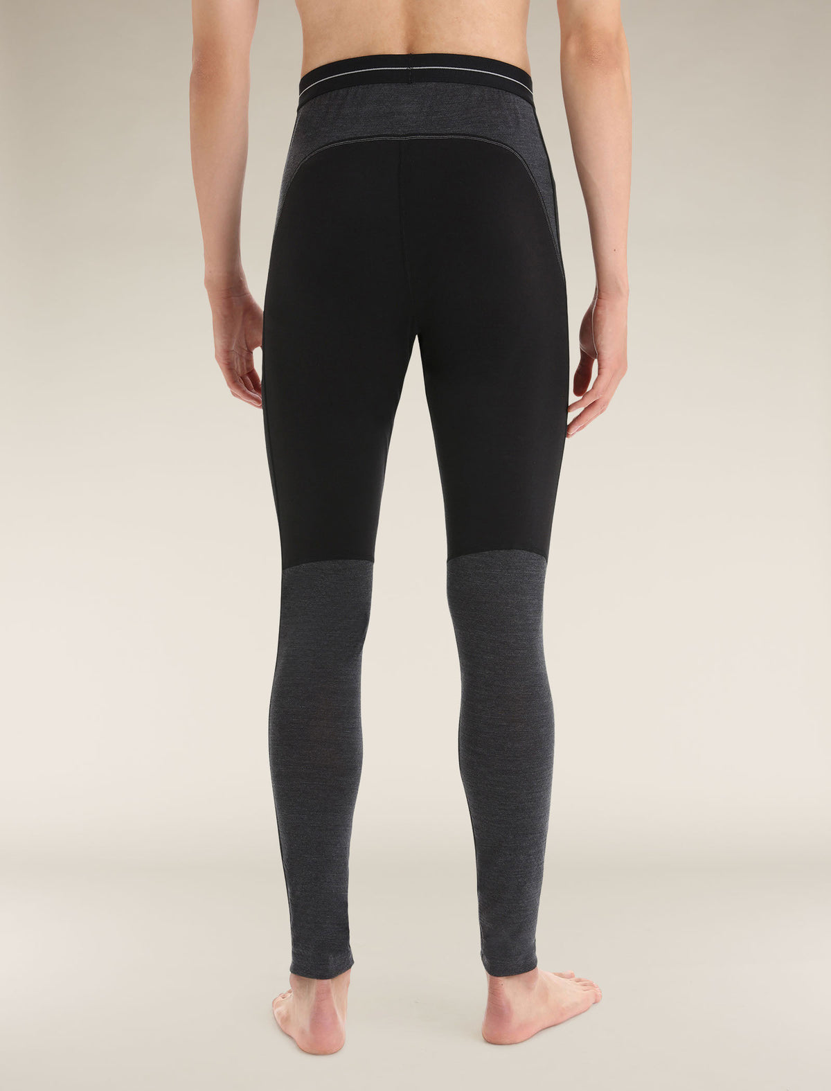 Men's Merino Blend 125 ZoneKnit™ Thermal Leggings Black/Jet Heather - 8