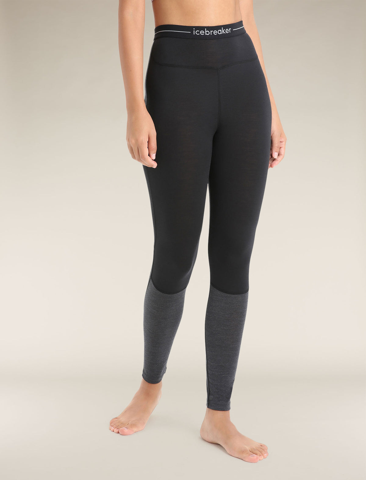 Women's Merino Blend 125 ZoneKnit™ Thermal Leggings Black/Jet Heather - 1