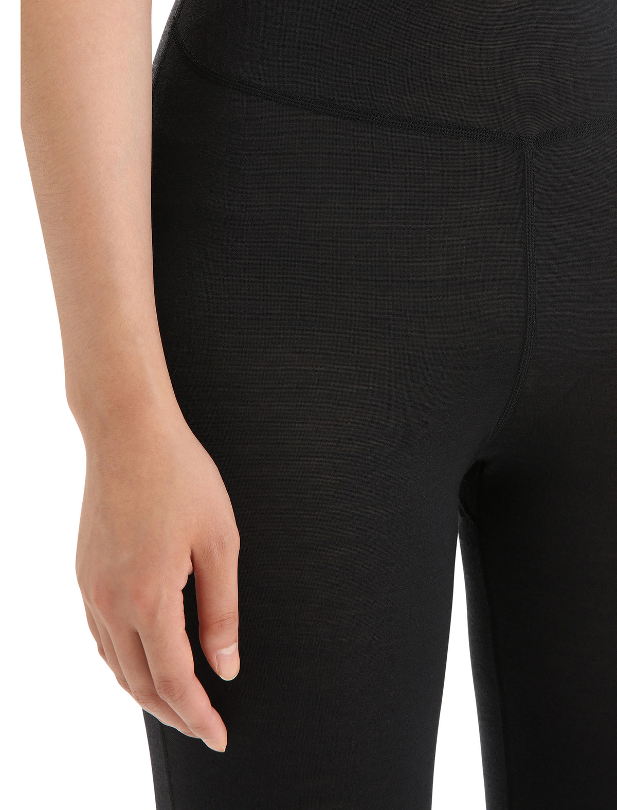 Women's Merino Blend 125 ZoneKnit™ Thermal Leggings Black/Jet Heather - 8