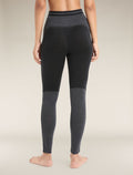 Women's Merino Blend 125 ZoneKnit™ Thermal Leggings Black/Jet Heather - 3