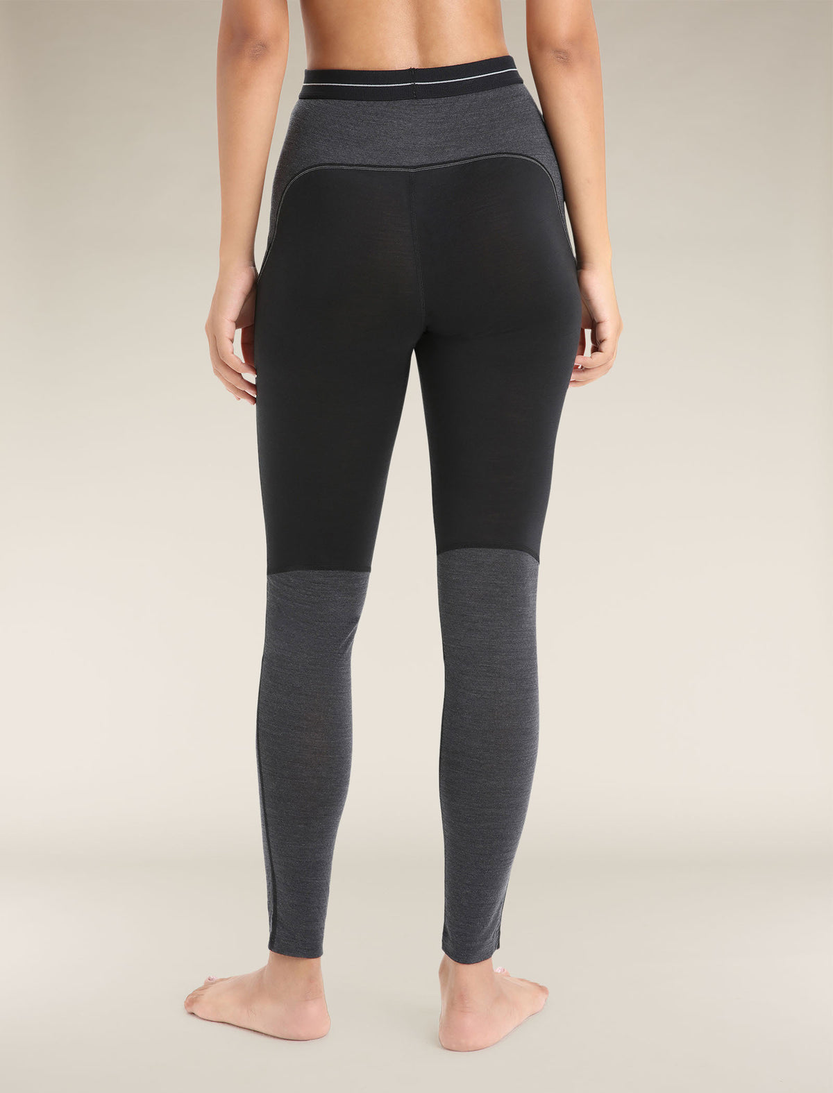 Women's Merino Blend 125 ZoneKnit™ Thermal Leggings Black/Jet Heather - 2