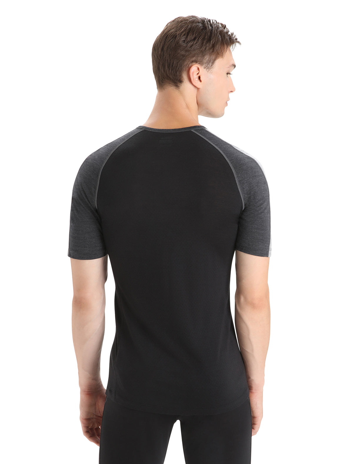 Men's 125 ZoneKnit™ Short Sleeve Crewe Thermal Top Jet Heather/Black - 2