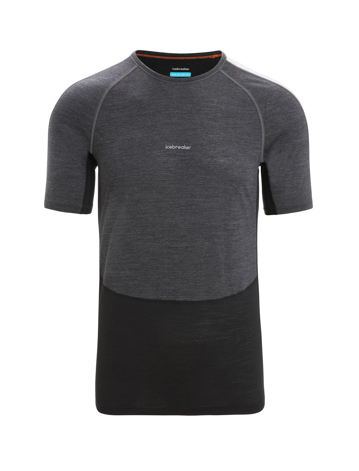 Men's 125 ZoneKnit™ Short Sleeve Crewe Thermal Top Jet Heather/Black - 6