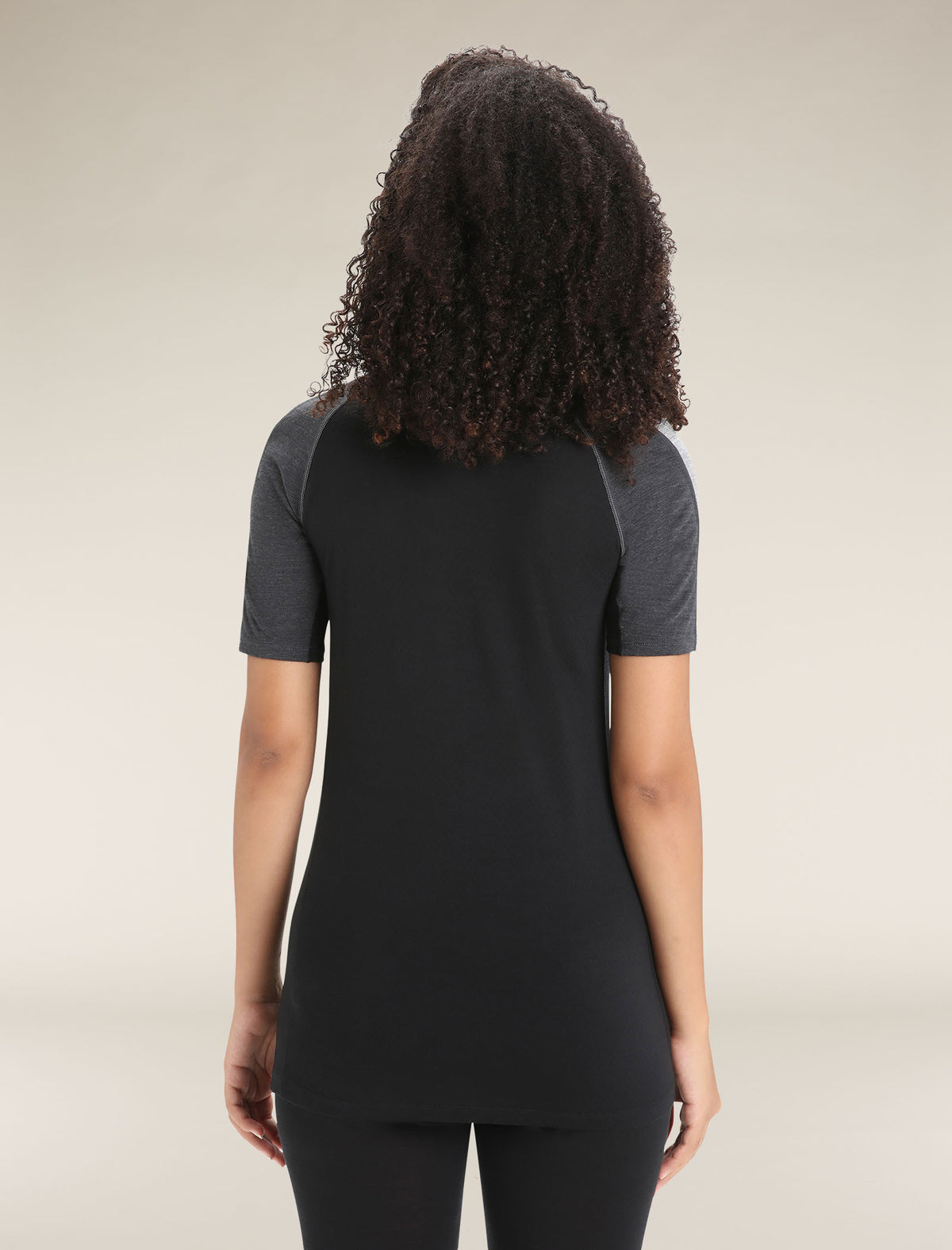 Women's 125 ZoneKnit™ Short Sleeve Crewe Thermal Top Jet Heather/Black - 2