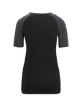 Women's 125 ZoneKnit™ Short Sleeve Crewe Thermal Top Jet Heather/Black - 7