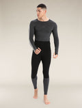 Men's 200 ZoneKnit™ Long Sleeve Crewe Thermal Top Jet Heather/Black - 3