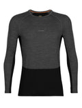 Men's 200 ZoneKnit™ Long Sleeve Crewe Thermal Top Jet Heather/Black - 12