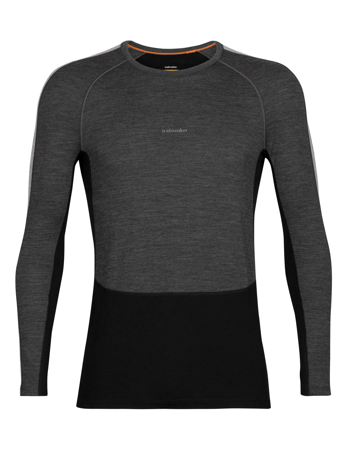 Men's 200 ZoneKnit™ Long Sleeve Crewe Thermal Top Jet Heather/Black - 12