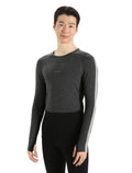 Men's 200 ZoneKnit™ Long Sleeve Crewe Thermal Top Jet Heather/Black - 7