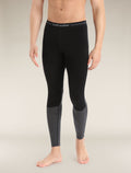 Men's Merino 200 ZoneKnit™ Thermal Leggings Black/Jet Heather - 1
