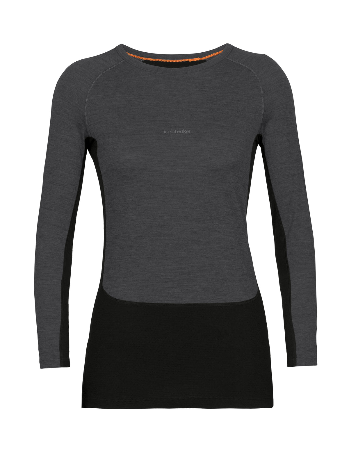 Women's 200 ZoneKnit™ Long Sleeve Crewe Thermal Top Jet Heather/Black - 6