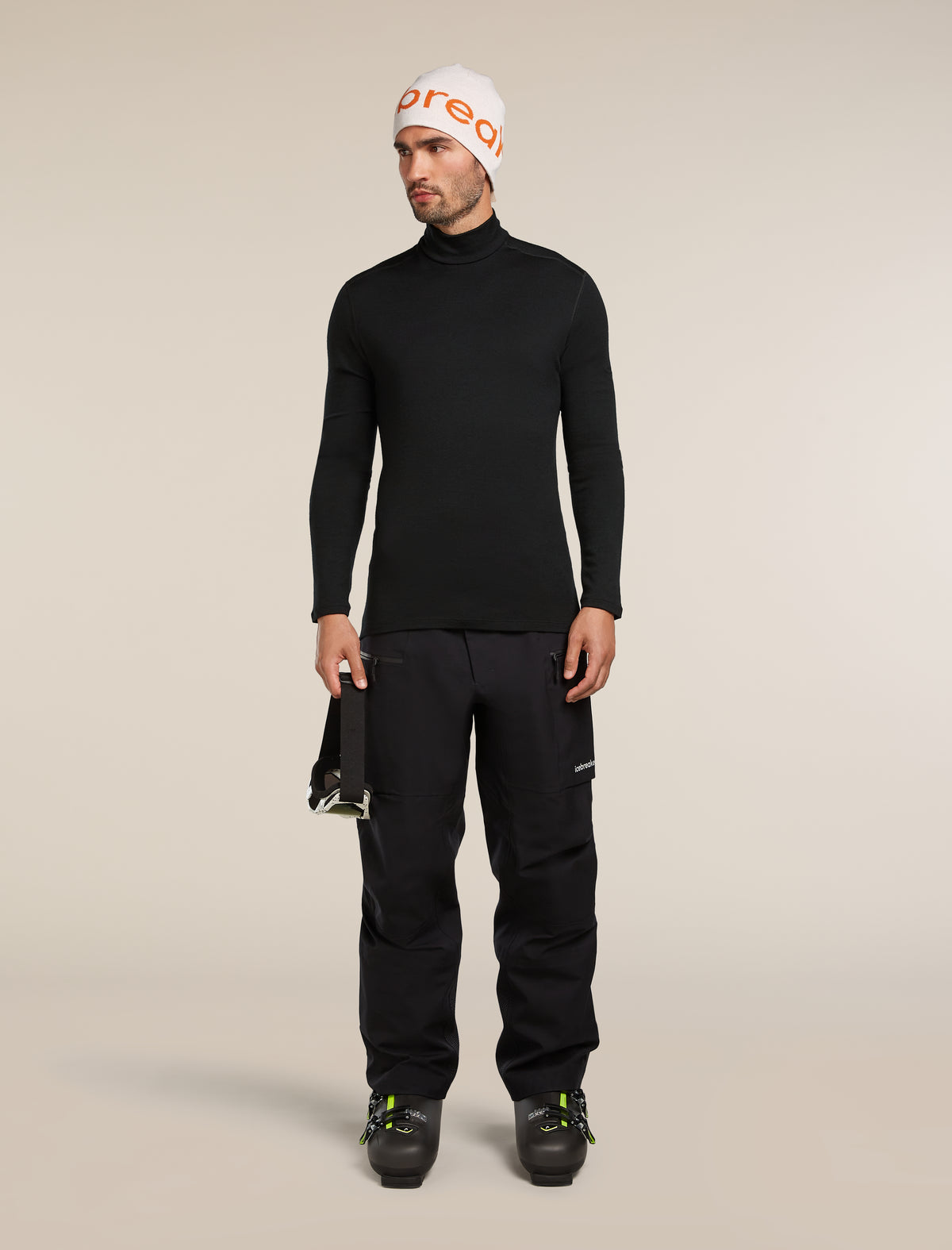 Men's Merino 260 Tech Long Sleeve Turtleneck Thermal Top Black - 4