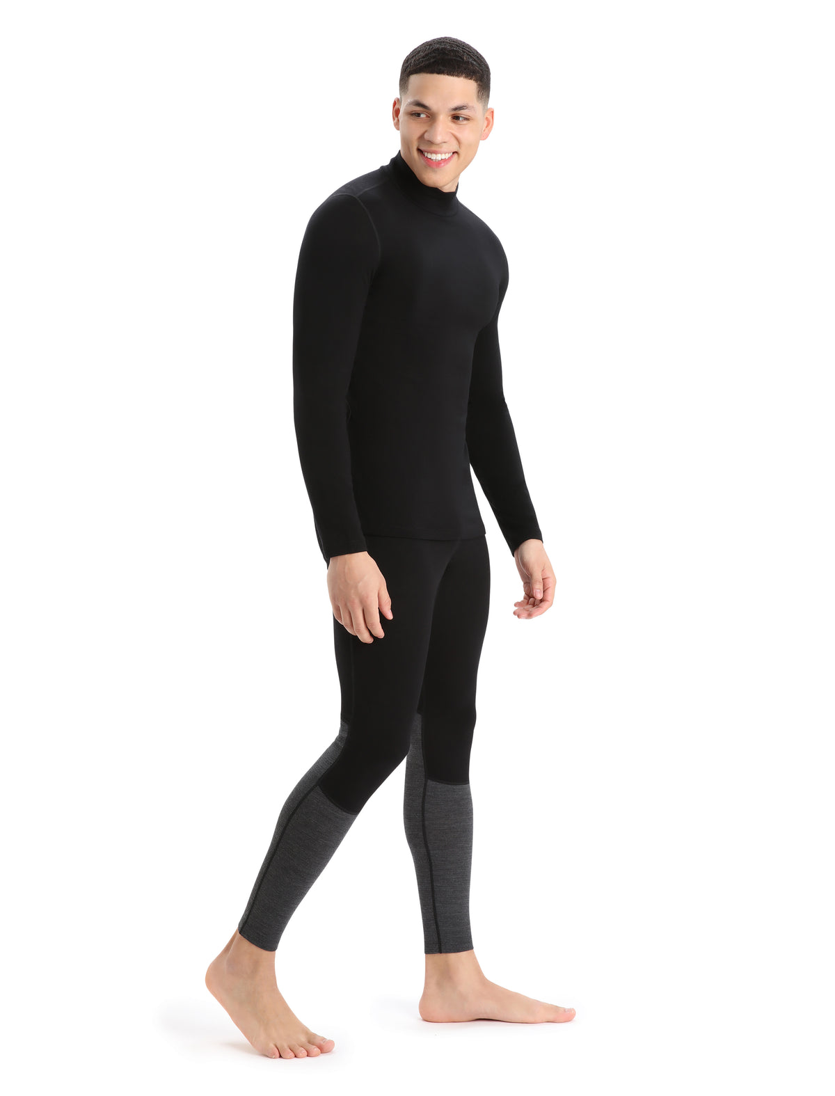 Men's Merino 260 Tech Long Sleeve Turtleneck Thermal Top Black - 5