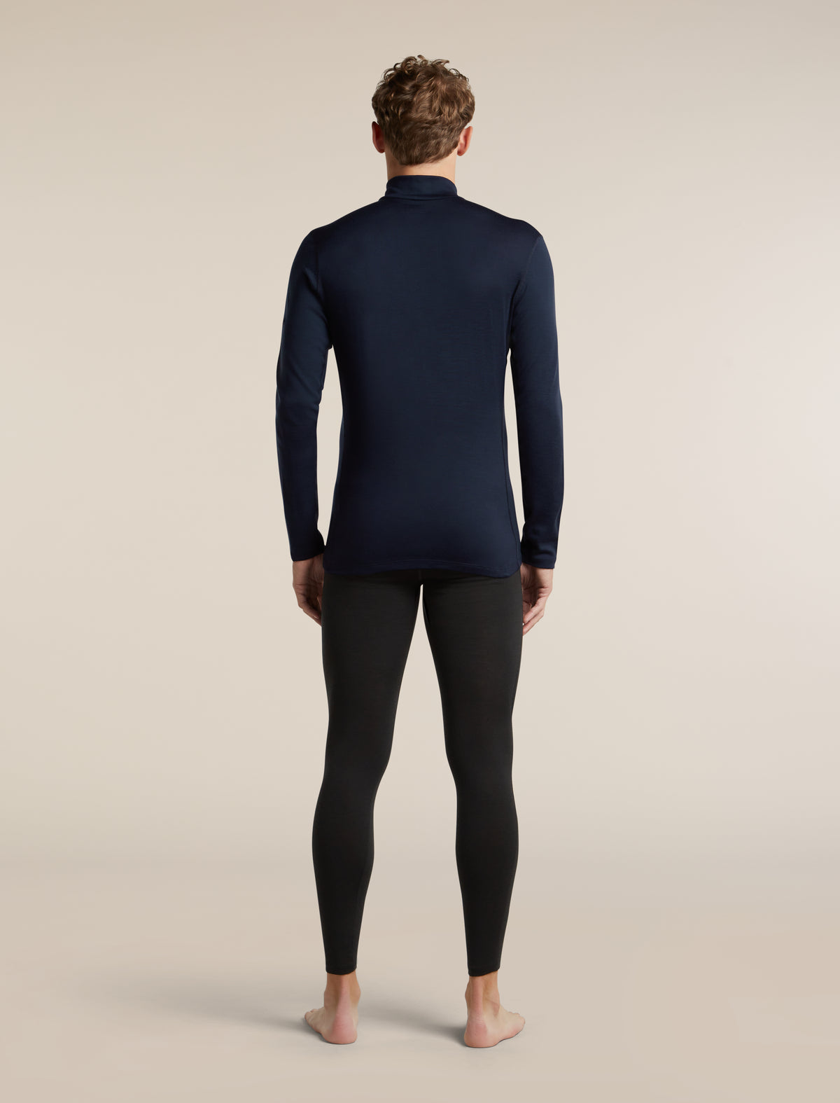 Men's Merino 260 Oasis Long Sleeve Thermal Turtleneck Midnight Navy - 6