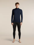 Men's Merino 260 Oasis Long Sleeve Thermal Turtleneck Midnight Navy - 3