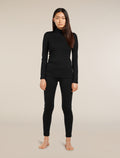 Women's Merino 260 Tech Long Sleeve Turtleneck Thermal Top Black - 3