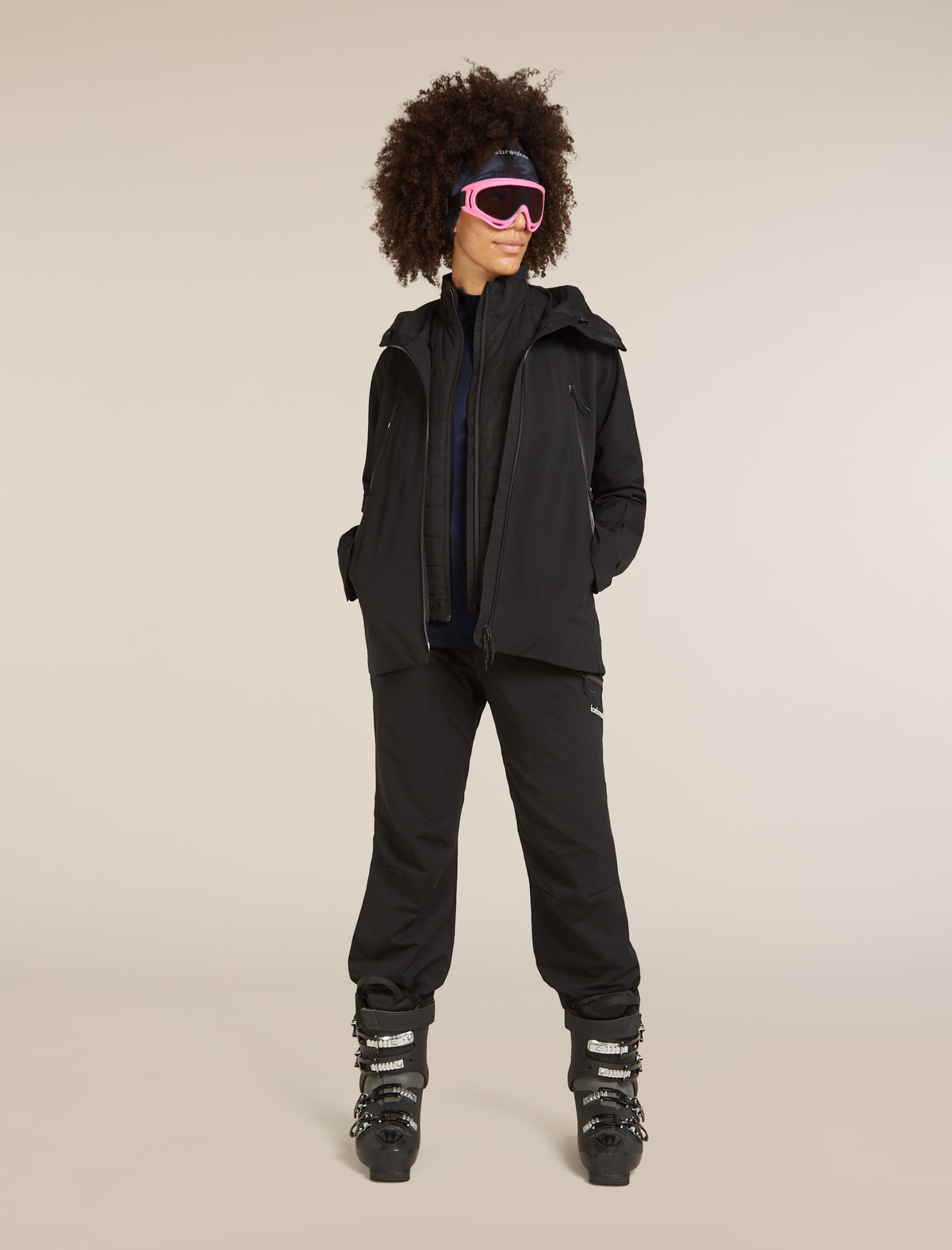 Women's Merino 260 Tech Long Sleeve Turtleneck Thermal Top Midnight Navy - 4