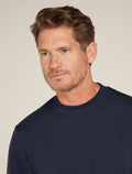 Men's Central Long Sleeve Sweatshirt Midnight Navy - 10