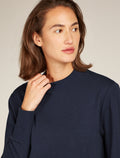 Women's Central Long Sleeve Sweatshirt Midnight Navy - 7
