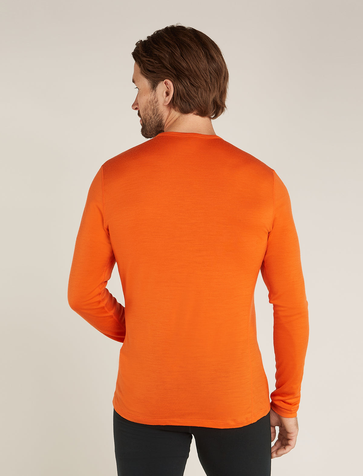 Men's Merino 200 Oasis Long Sleeve Crewe Thermal Top Remarkables Blaze - 2