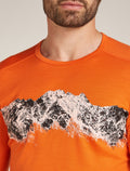 Men's Merino 200 Oasis Long Sleeve Crewe Thermal Top Remarkables Blaze - 5