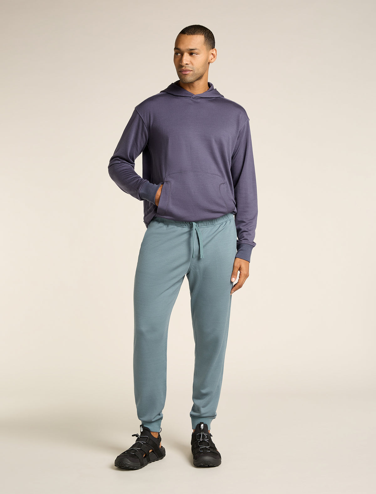 Men's Merino Blend 200 Shifter Pants Blue ash - 3