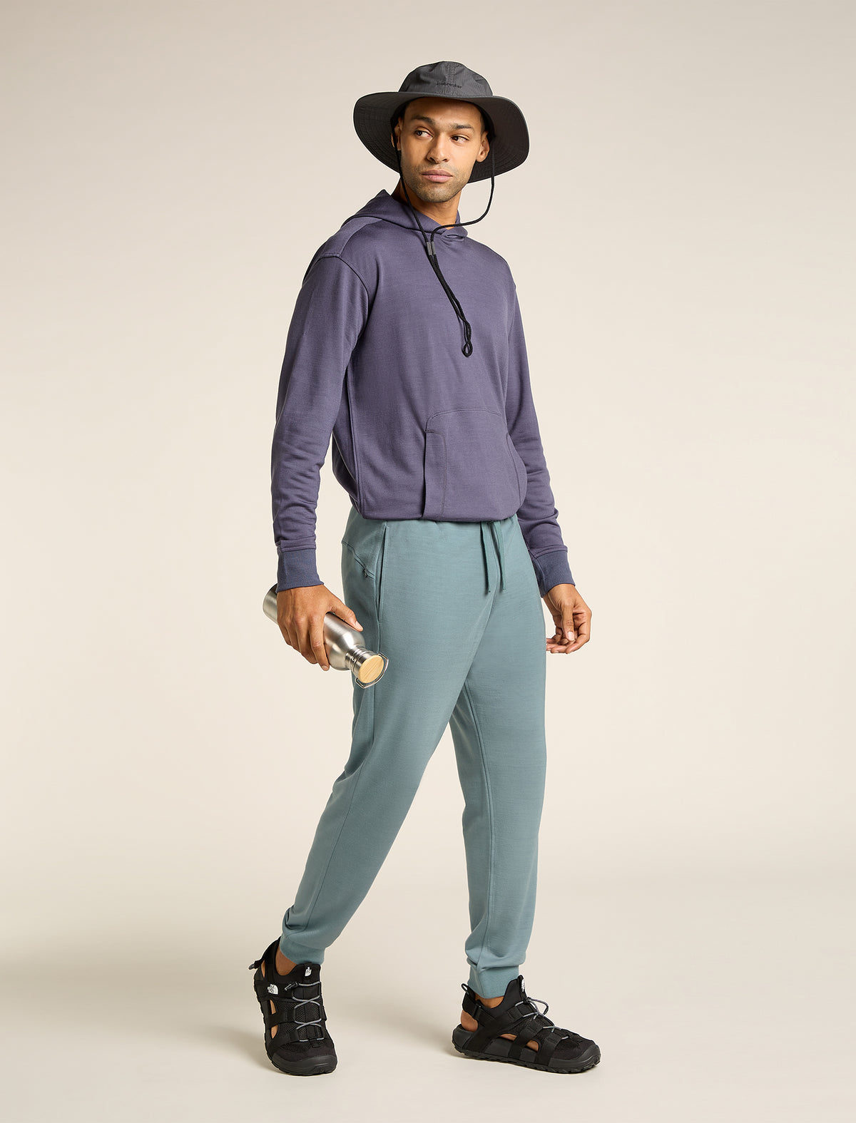 Men's Merino Blend 200 Shifter Pants Blue ash - 4