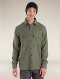 Men's Merino 200 Dawnder Long Sleeve Flannel Shirt Loden - 1