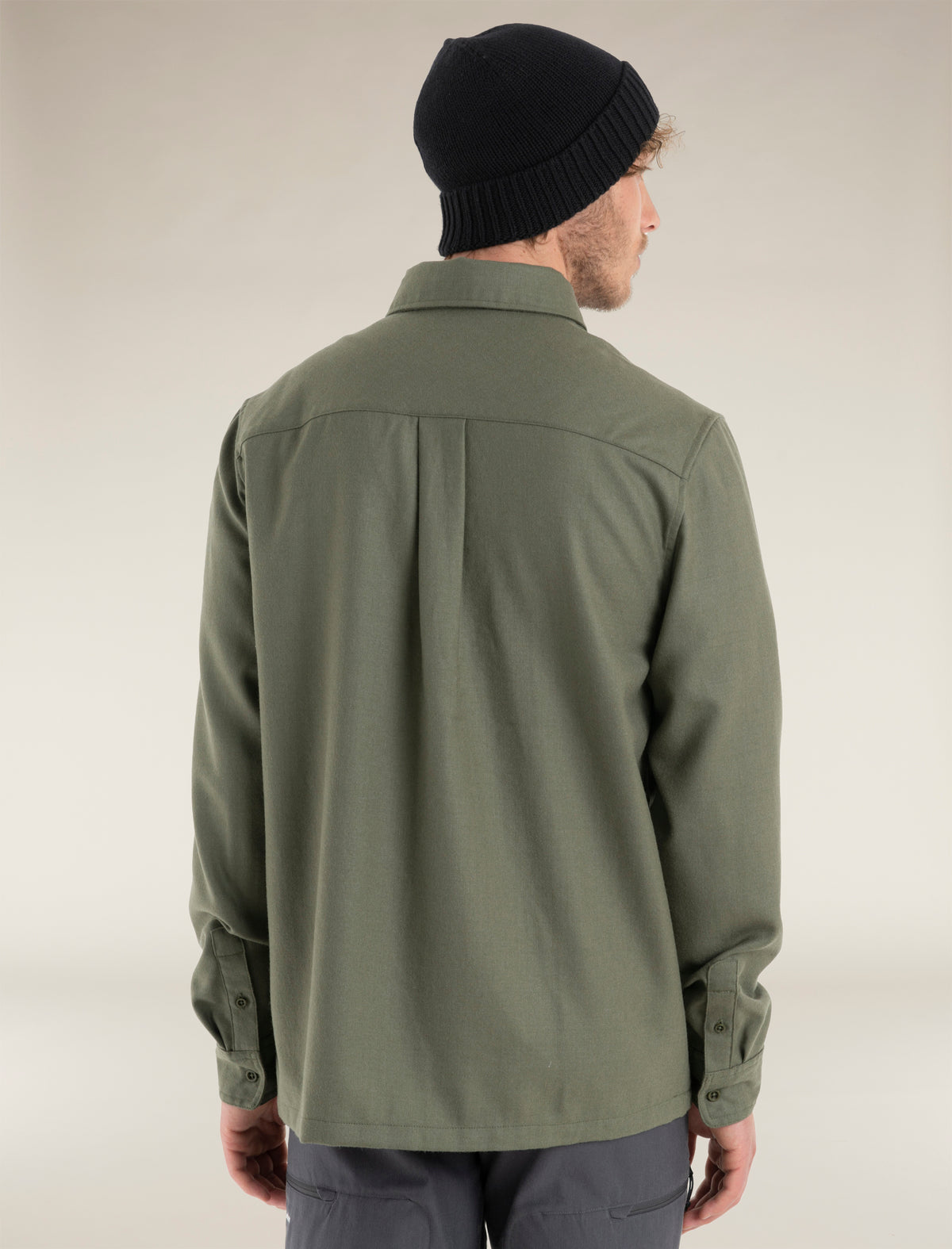 Men's Merino 200 Dawnder Long Sleeve Flannel Shirt Loden - 2