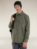 Men's Merino 200 Dawnder Long Sleeve Flannel Shirt Loden - 5