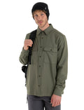 Men's Merino 200 Dawnder Long Sleeve Flannel Shirt Loden - 6